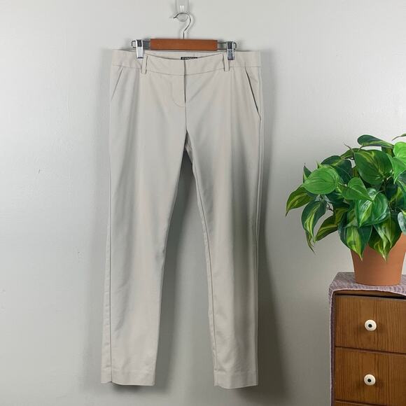 Express Pants - Express Columnist Warm Stone Mid Rise Slacks Size 6R